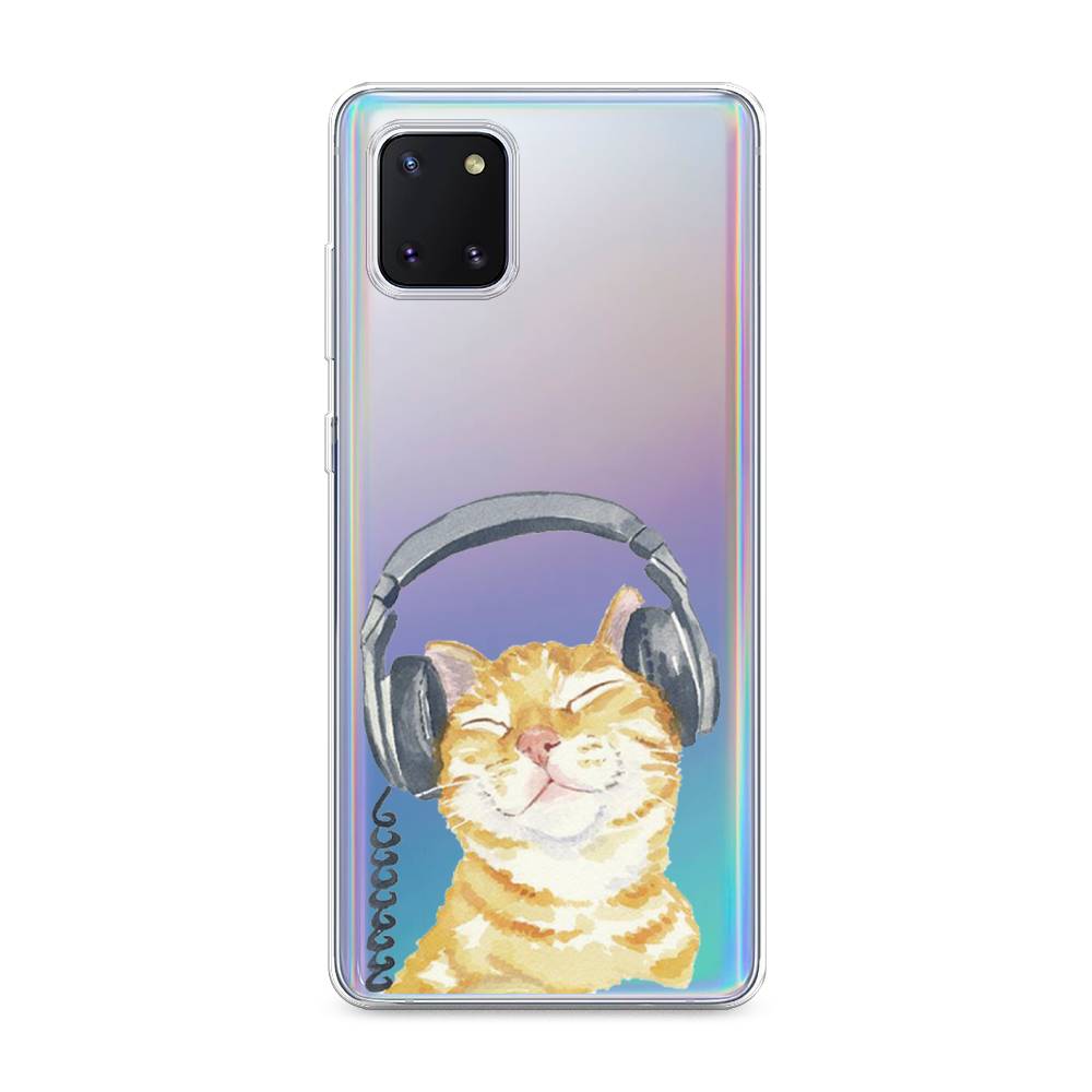 

Силиконовый чехол "Кот меломан" на Samsung Galaxy Note 10 Lite, Кот меломан