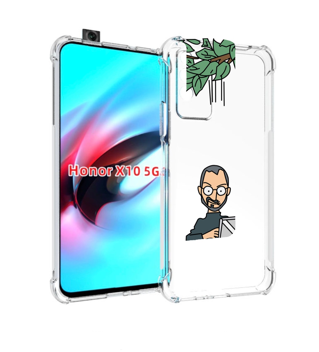 

Чехол MyPads программист для Honor X10, Прозрачный, Tocco