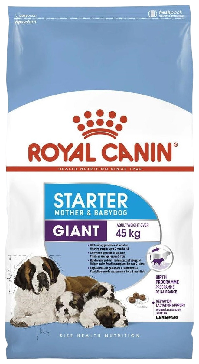 

Сухой корм для собак ROYAL CANIN Giant Starter Mother & Babydog, 4 кг