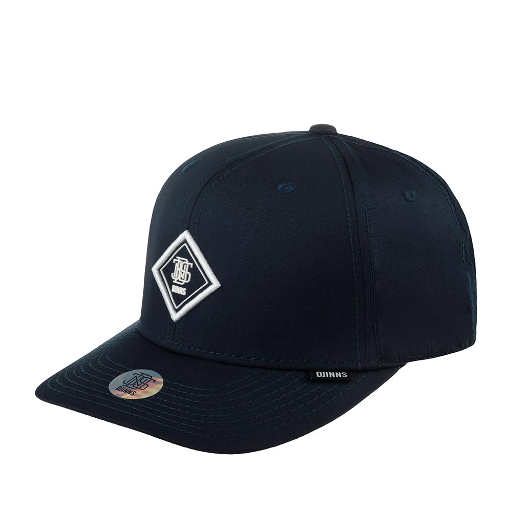 Бейсболка унисекс DJINNS 6P TrueFit 2.0 Cap Brushed Twill темно-синяя one size