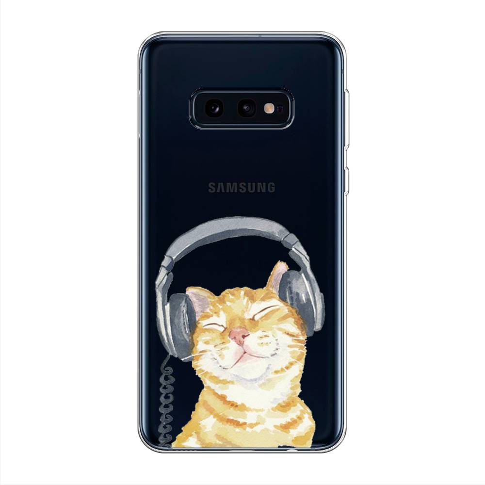 

Силиконовый чехол "Кот меломан" на Samsung Galaxy S10E, Кот меломан