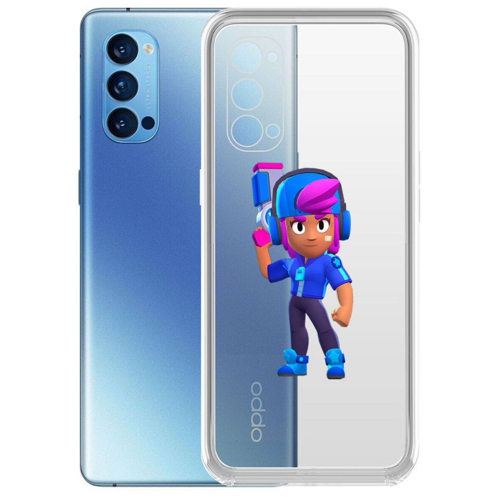 

Чехол-накладка Brawl Stars-Звёздная Шелли для Oppo Reno4 Pro 5G
