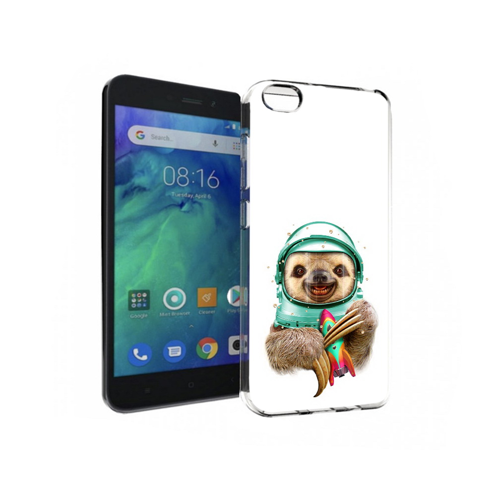 

Чехол MyPads Tocco для Xiaomi Redmi Go Ленивец астронавт, Прозрачный, Tocco