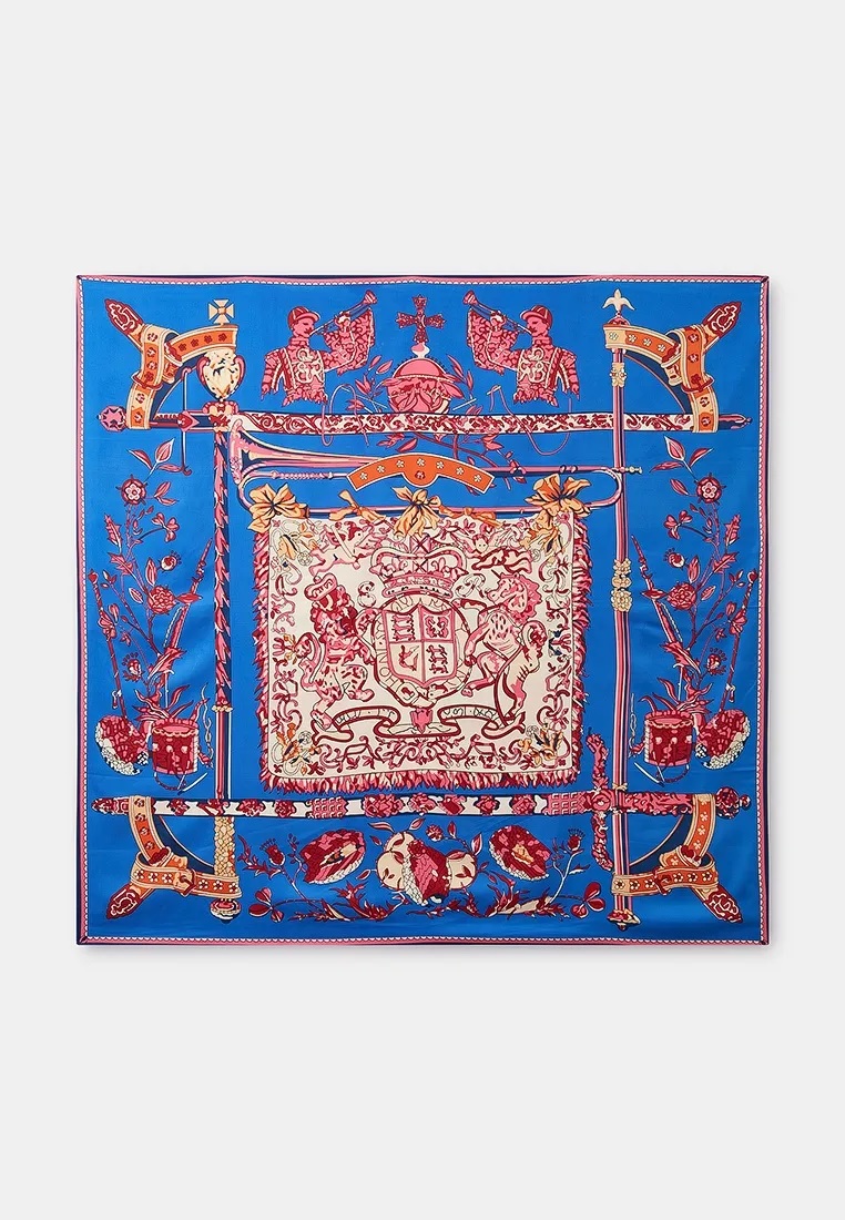 

Платок женский Rosedena scarv034 синий, 140х140 см, scarv034