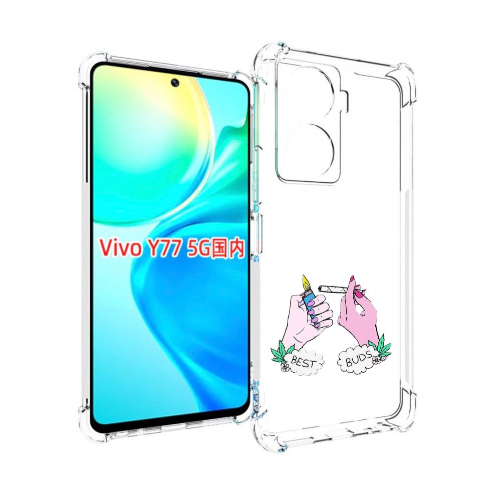 

Чехол MyPads плохие руки женский для Vivo Y77 5G, Прозрачный, Tocco