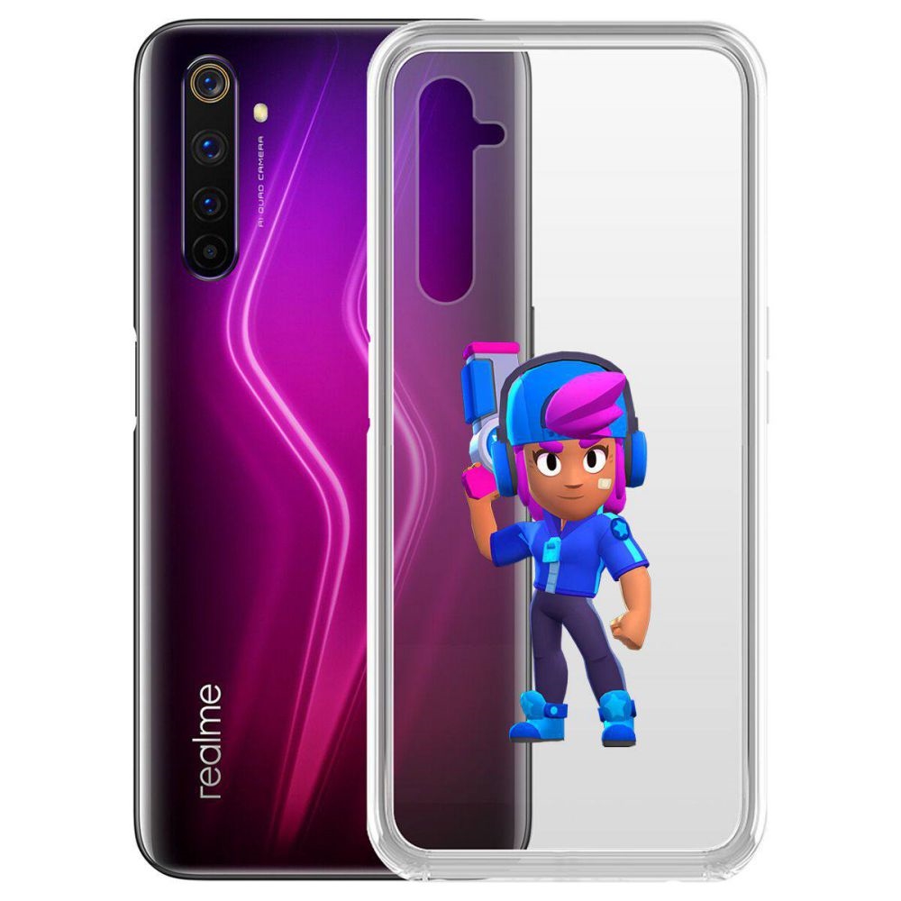 

Чехол-накладка Brawl Stars-Звёздная Шелли для Realme 6 Pro