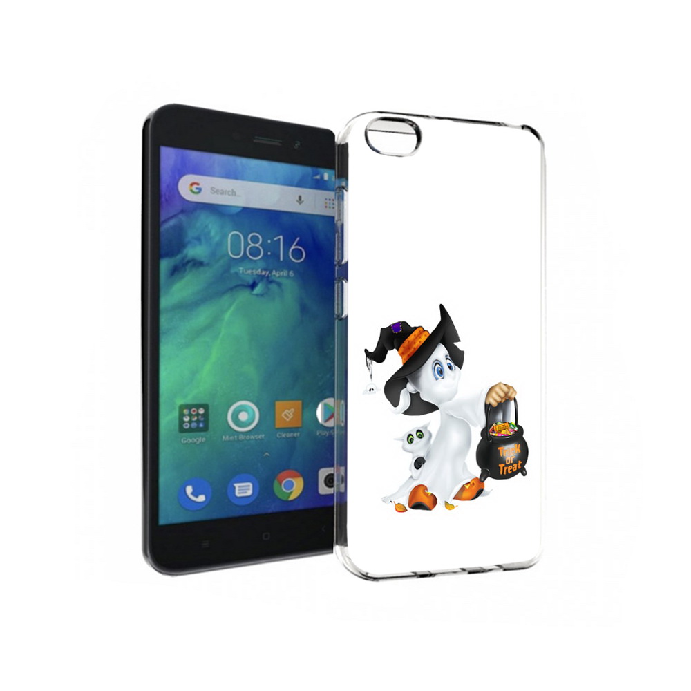 

Чехол MyPads Tocco для Xiaomi Redmi Go Маленький призрак, Прозрачный, Tocco