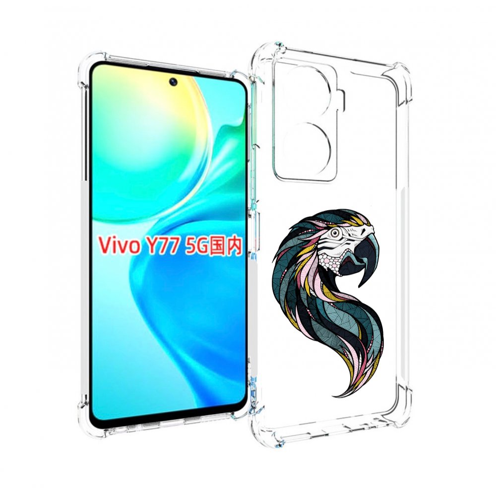 

Чехол MyPads полупопугай для Vivo Y77 5G, Прозрачный, Tocco