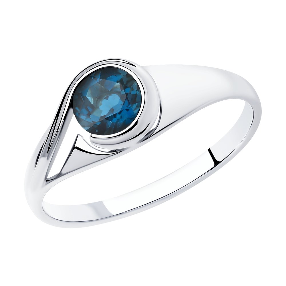 фото Кольцо из серебра с топазом р. 19.5 sokolov 92011835