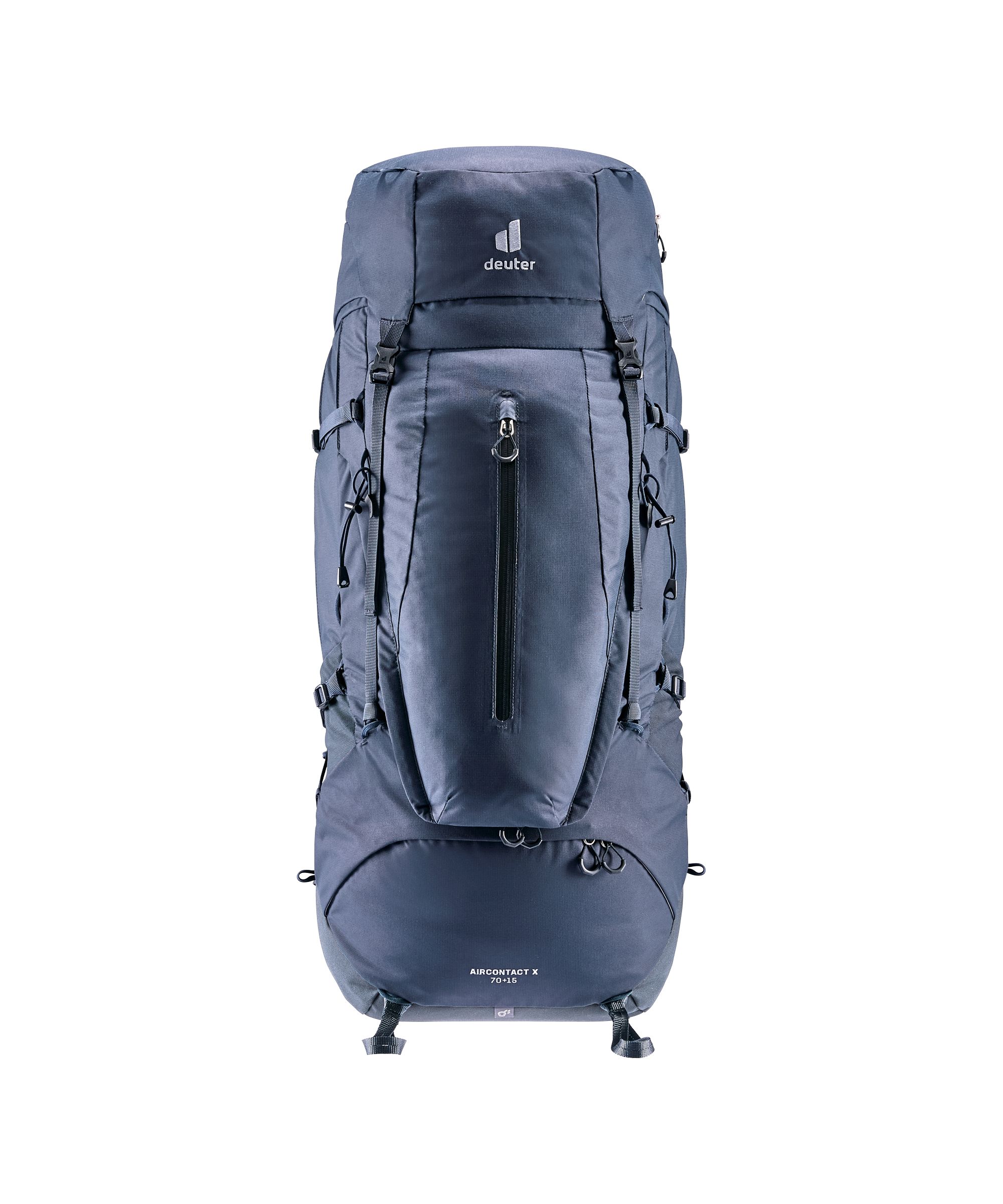 

Рюкзак Deuter Aircontact X 70+15 туристический, ink, Синий, Aircontact X