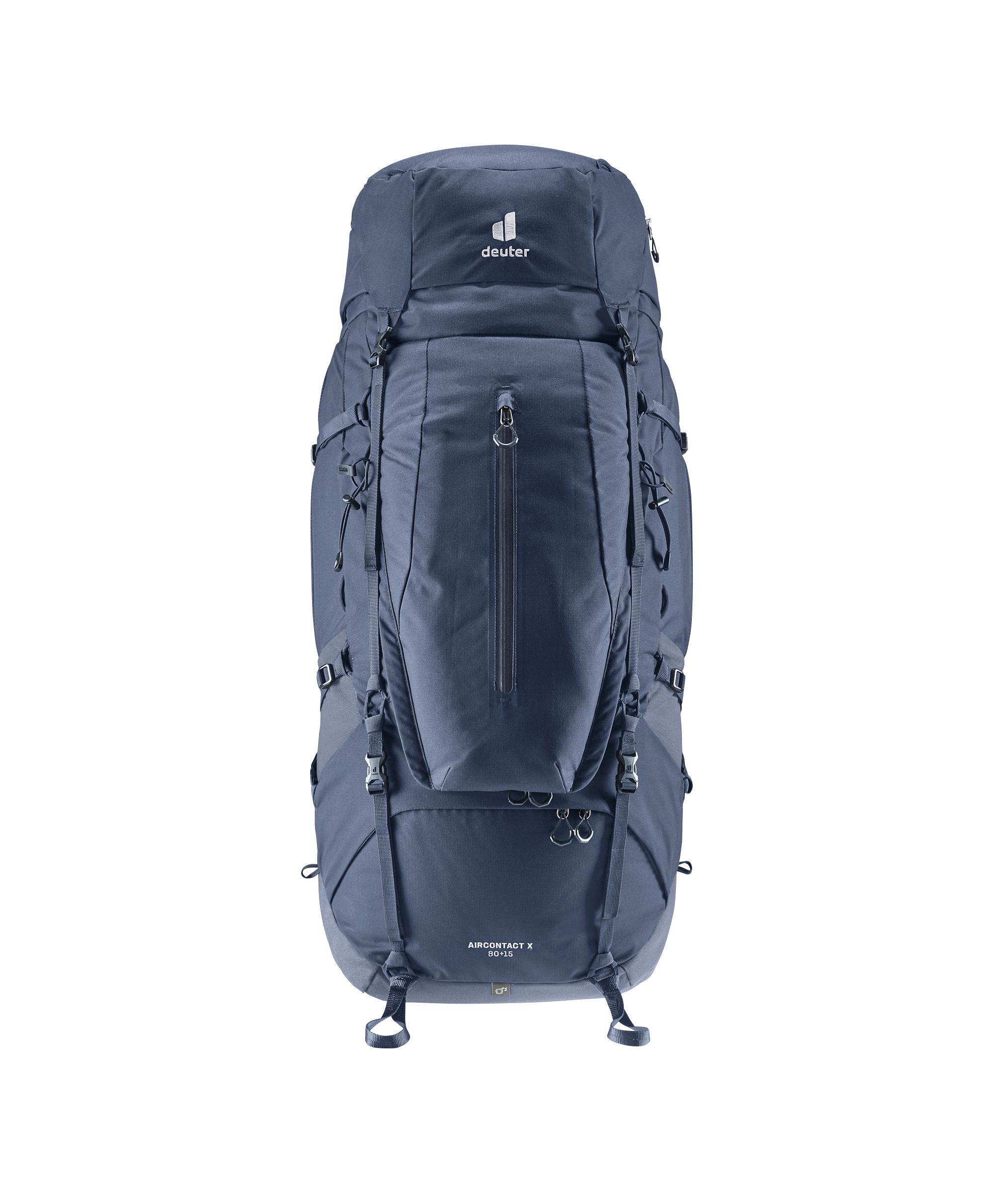 

Рюкзак Deuter Aircontact X 80+15 туристический, ink, Синий, Aircontact X