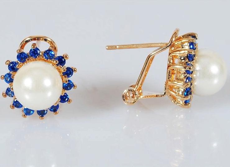 

Серьги из ювелирного сплава Lotus Jewelry 177E-45fwp-sz, жемчуг искусственный/шпинель, 177E-45fwp-sz