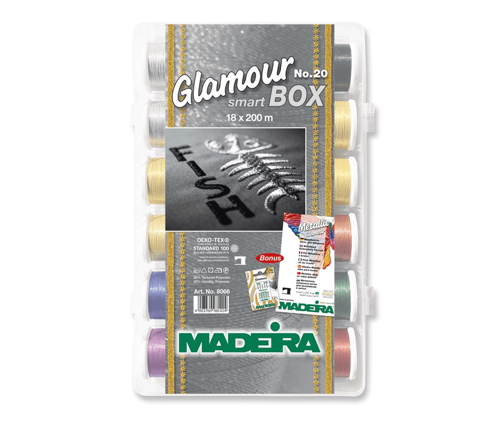

Набор ниток Madeira Smartbox Glamour №20, 18 х 200 м, Разноцветный