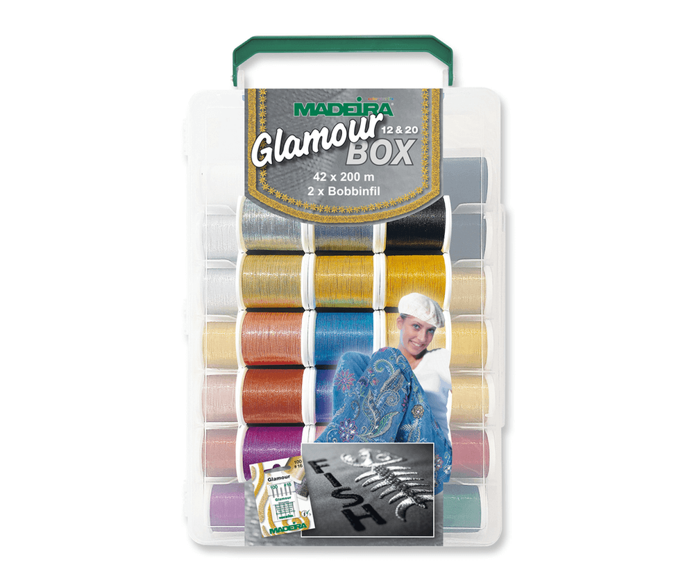 

Набор ниток Madeira Softbox Glamour № 20 + 12, Разноцветный