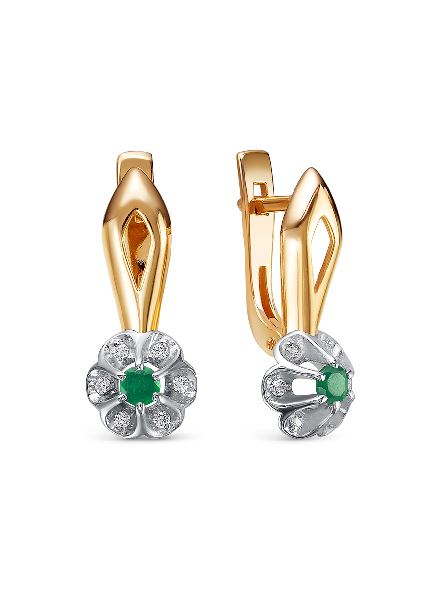 

Серьги из серебра с агатом SamoroDki Jewelry 2-04-005-07зА, 2-04-005-07зА