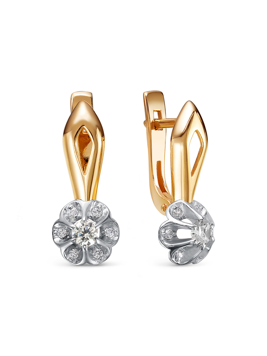 

Серьги из серебра с фианитом SamoroDki Jewelry 2-08-005-12зА, 2-08-005-12зА