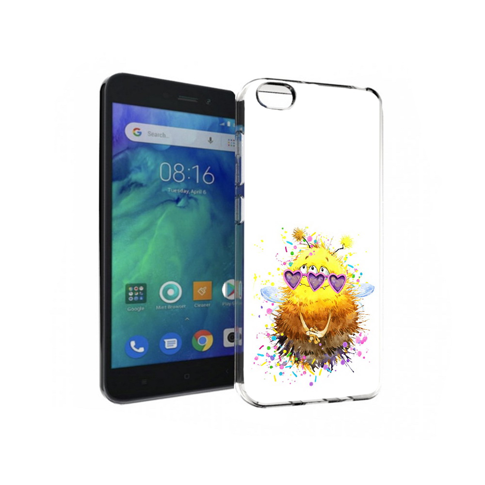 

Чехол MyPads Tocco для Xiaomi Redmi Go Пушитый шмель, Прозрачный, Tocco