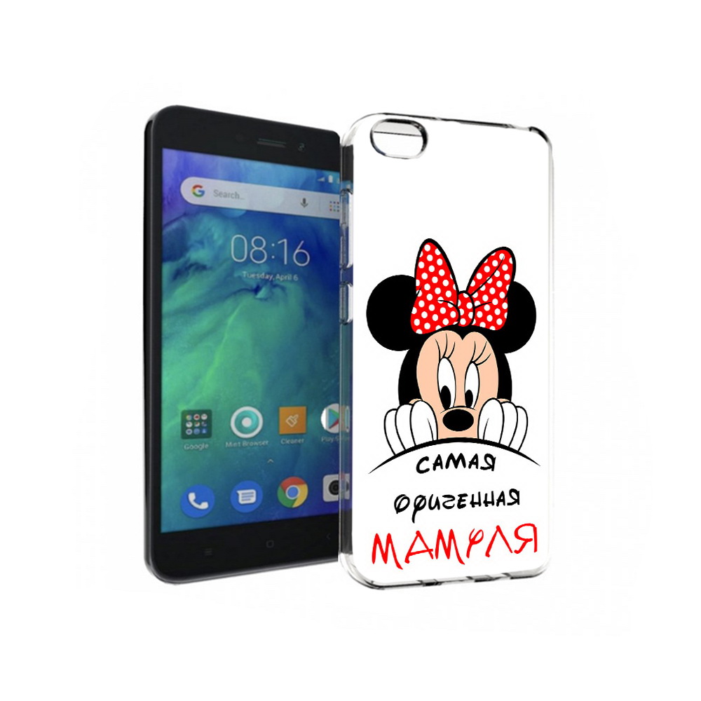 

Чехол MyPads Tocco для Xiaomi Redmi Go Самая лучшая мамуля Мини Маус, Прозрачный, Tocco
