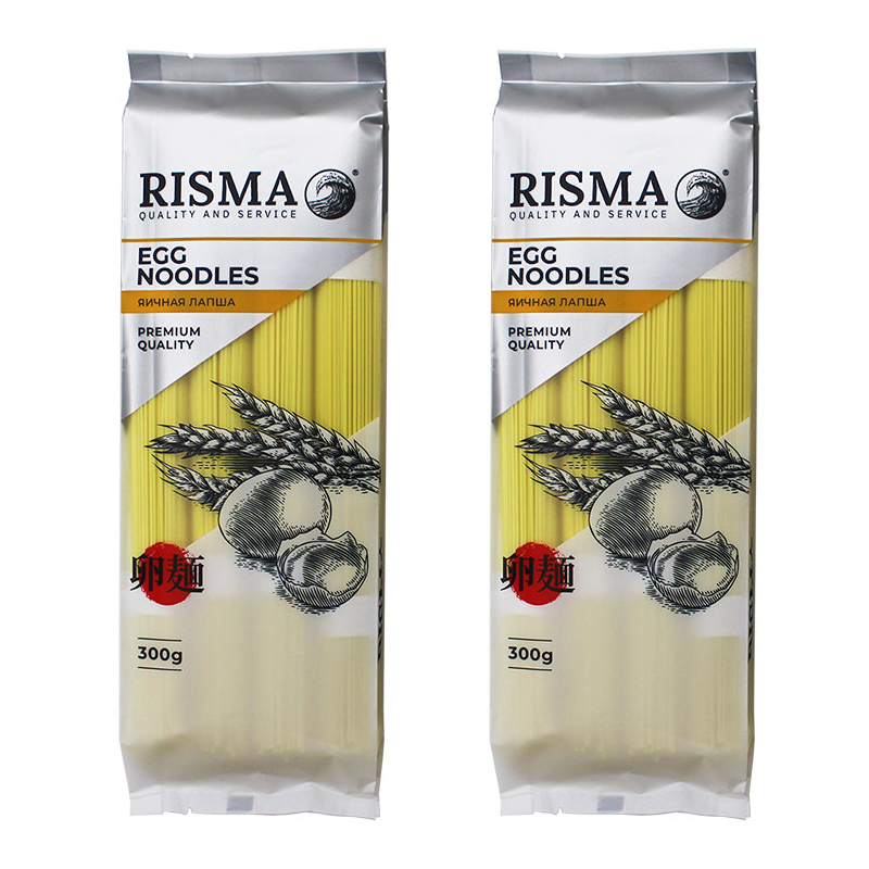 Лапша яичная Risma, 3 шт по 300 г