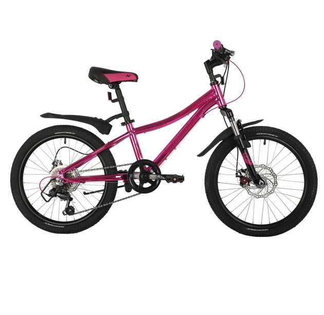 

Велосипед NOVATRACK 20" KATRINA, алюминиевая рама, розовый металлик