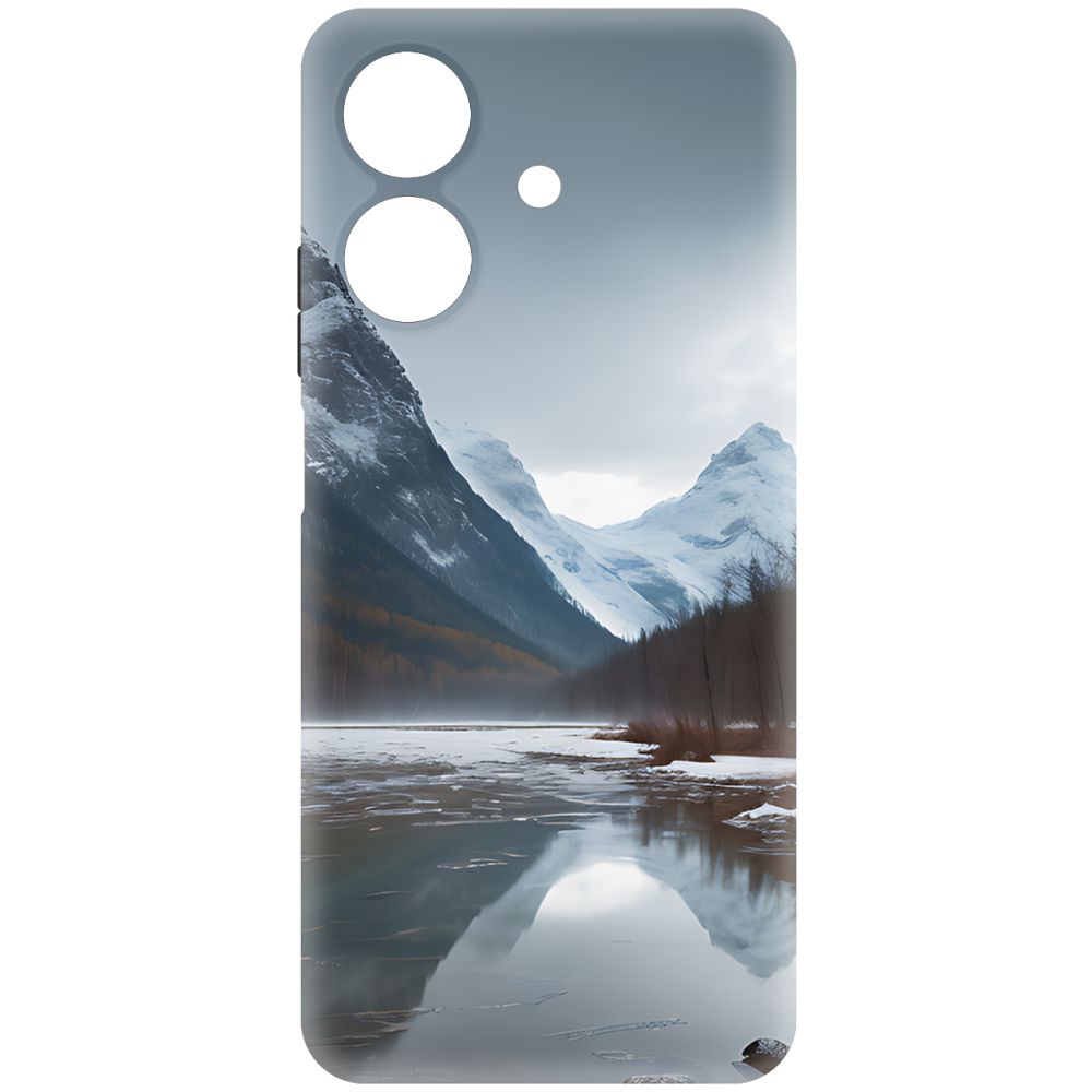 

Чехол-накладка Krutoff Soft Case Весенняя оттепель для Realme Note 60 черный