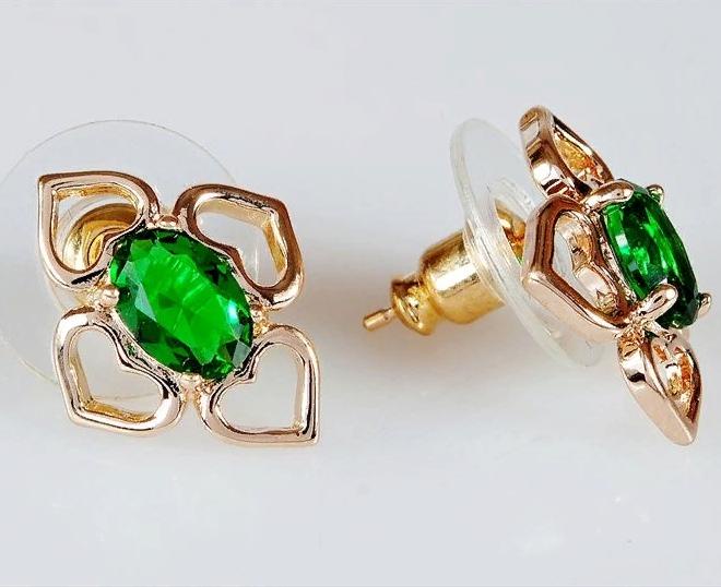 

Серьги из ювелирного сплава Lotus Jewelry 3033E-10Gcz, фианит, 3033E-10Gcz