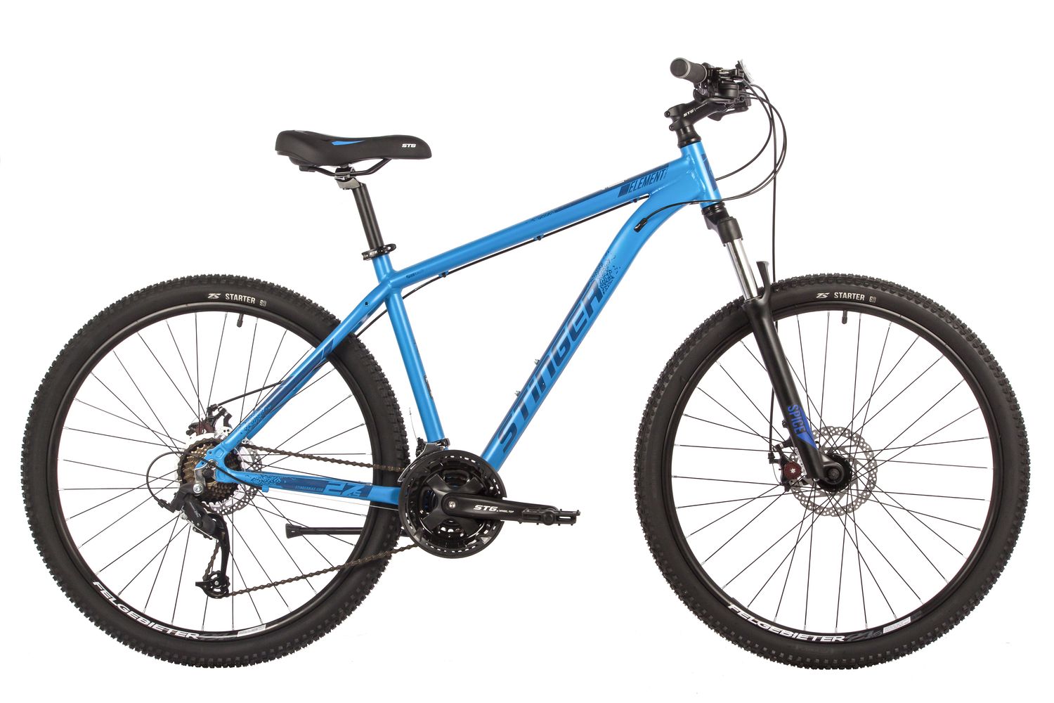 фото Велосипед stinger 27.5" element evo se синий, алюминий, размер 16"