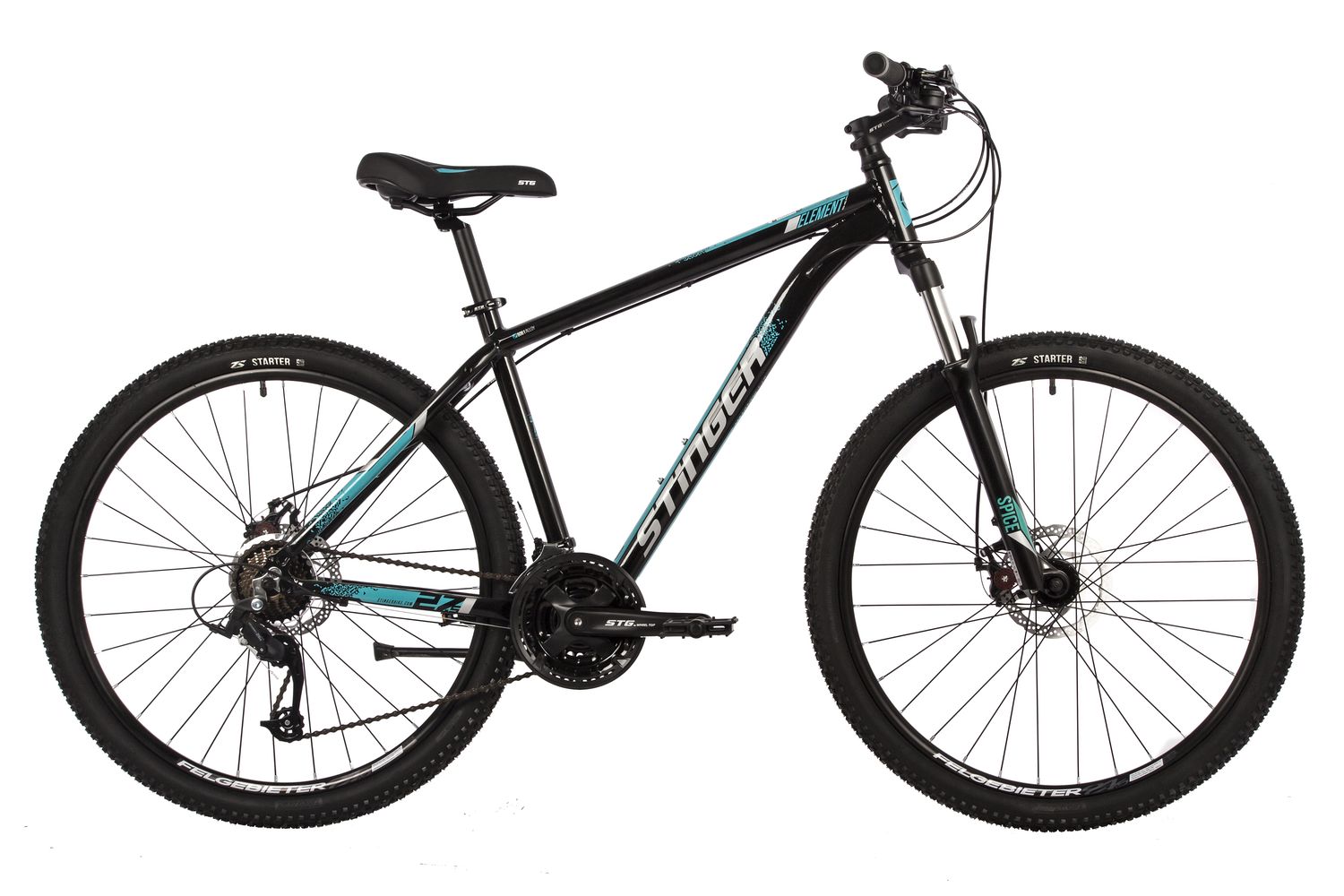 фото Велосипед stinger 27.5" element evo se черный, алюминий, размер 16"