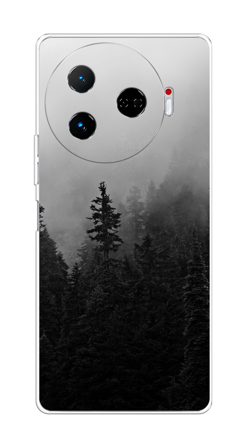 

Чехол на Tecno Camon 30 Pro 5G "Туманный лес", Серый;черный, 305150-1