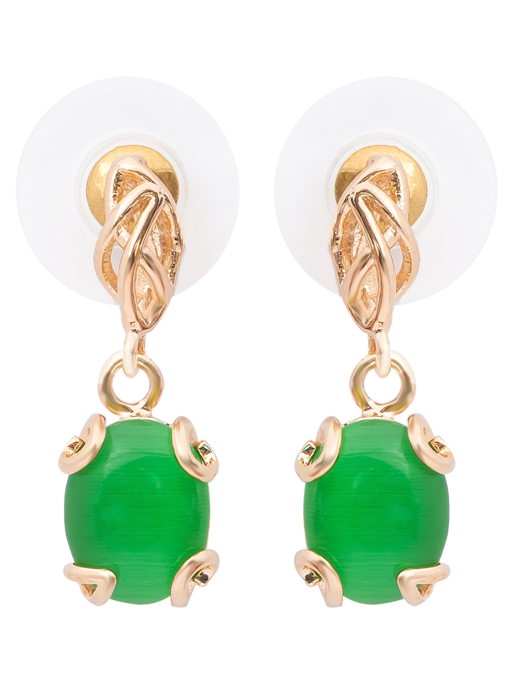 

Серьги подвески из бижутерного сплава Lotus Jewelry 3037E-16CA, кошачий глаз, 3037E-16CA