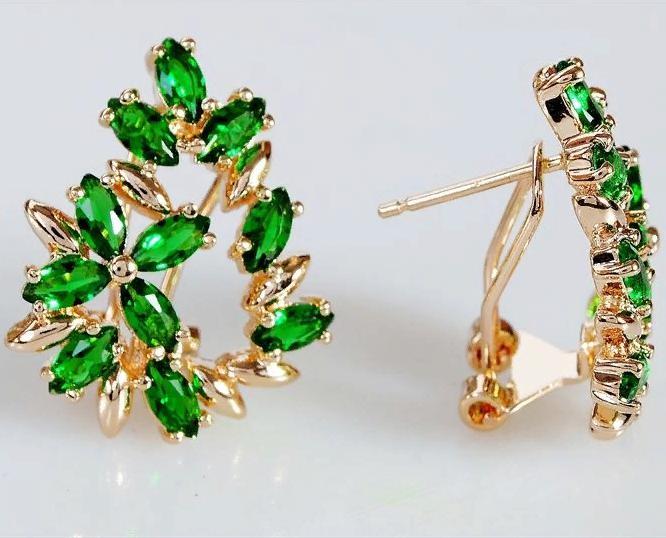 

Серьги из ювелирного сплава Lotus Jewelry 3037E-24Gcz, фианит, 3037E-24Gcz