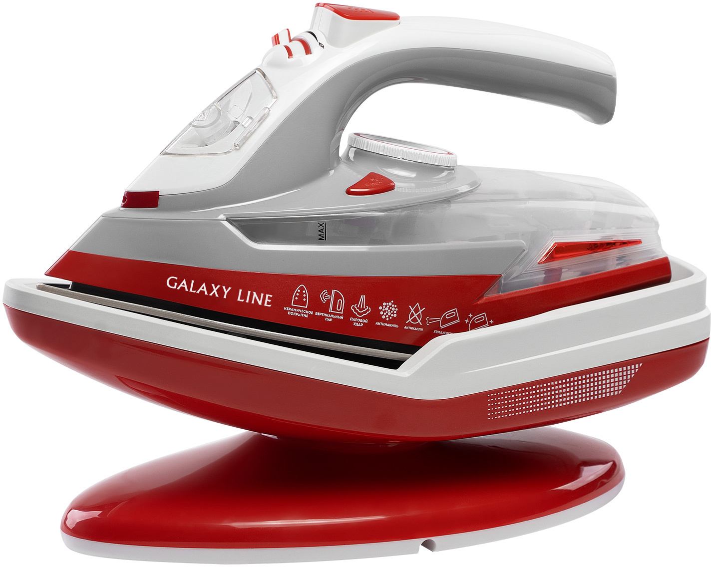 

Беспроводной утюг GALAXY LINE GL 6150 красный, GL 6150