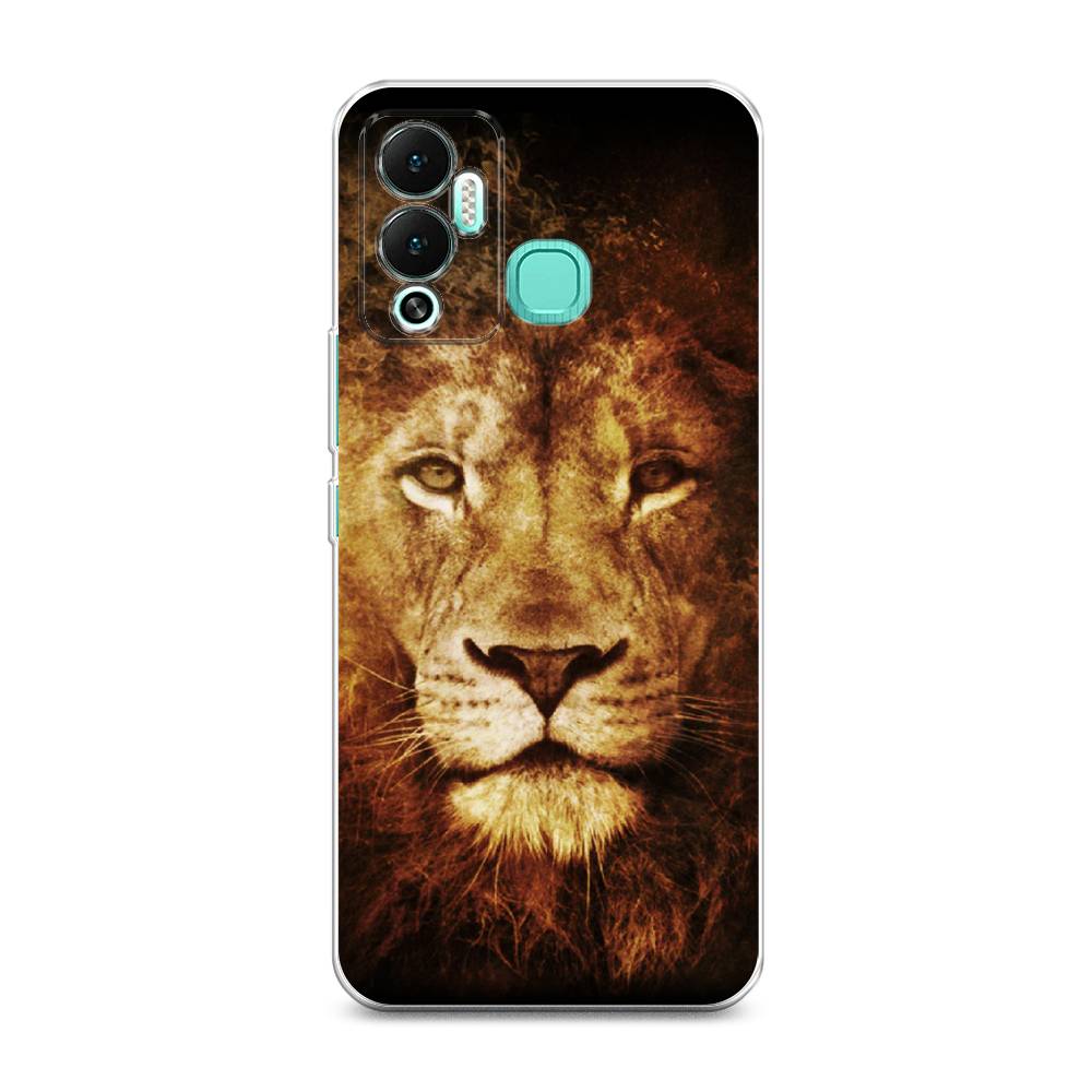 

Чехол на Infinix Hot 12 Play "Лев", Черный;коричневый;желтый, 3101750-6
