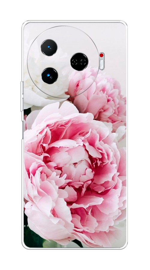 

Чехол на Tecno Camon 30 Pro 5G "Розовые и белые пионы", Розовый;белый, 305150-1