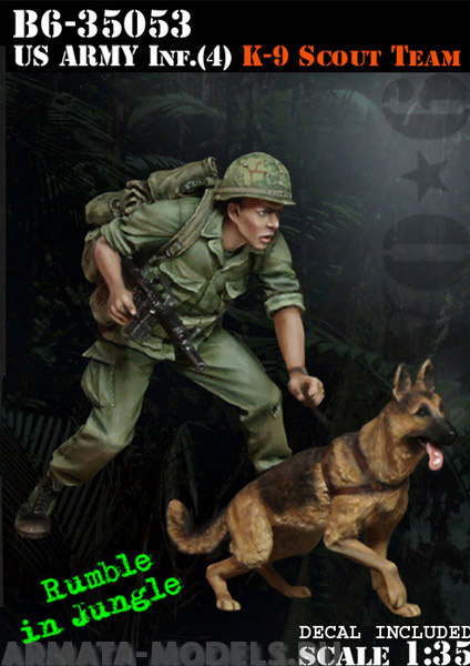 

B6-35053 US Army Inf4 K-9 Team