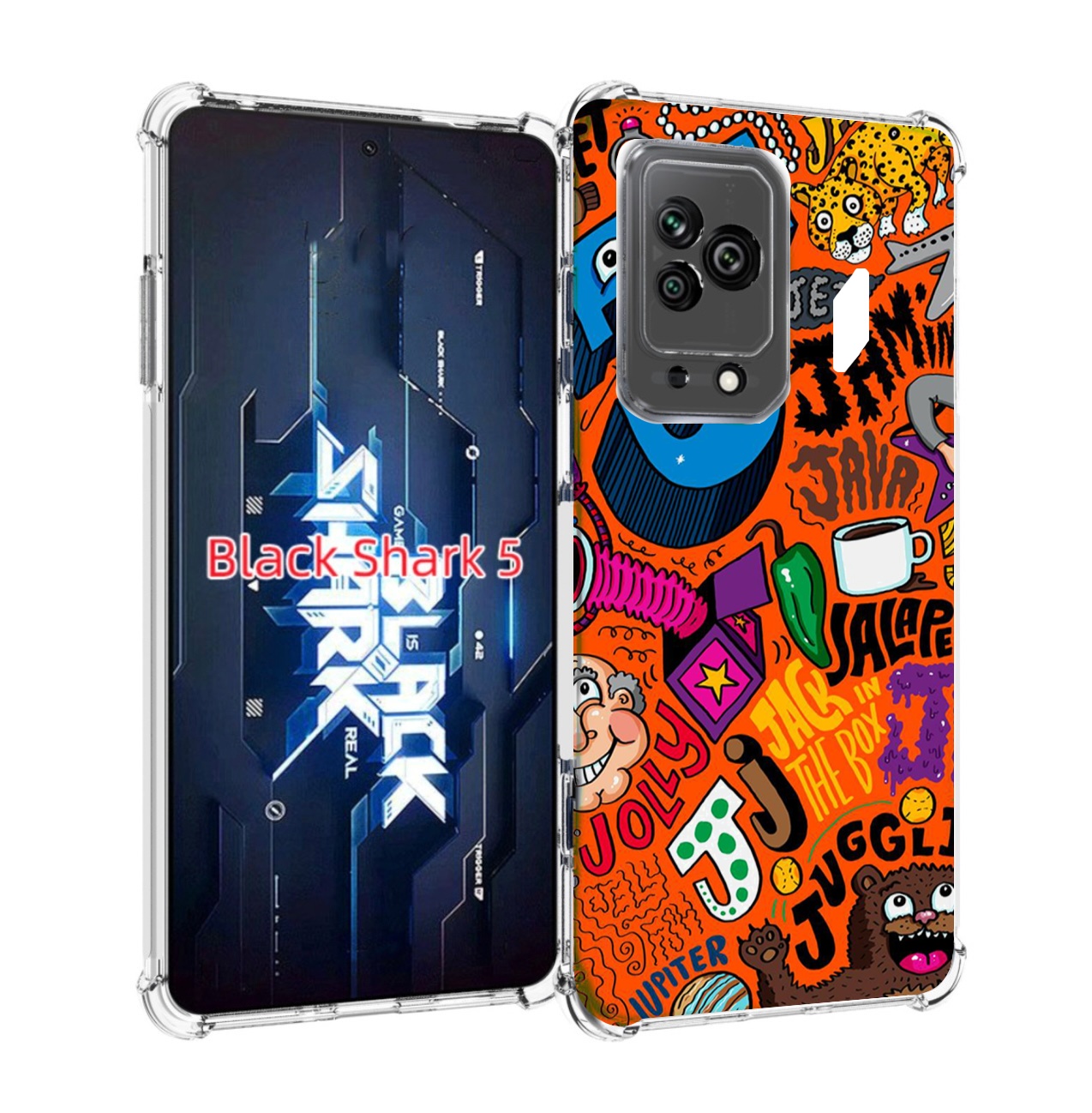 

Чехол MyPads funky-decor для Xiaomi Black Shark 5, Прозрачный, Tocco