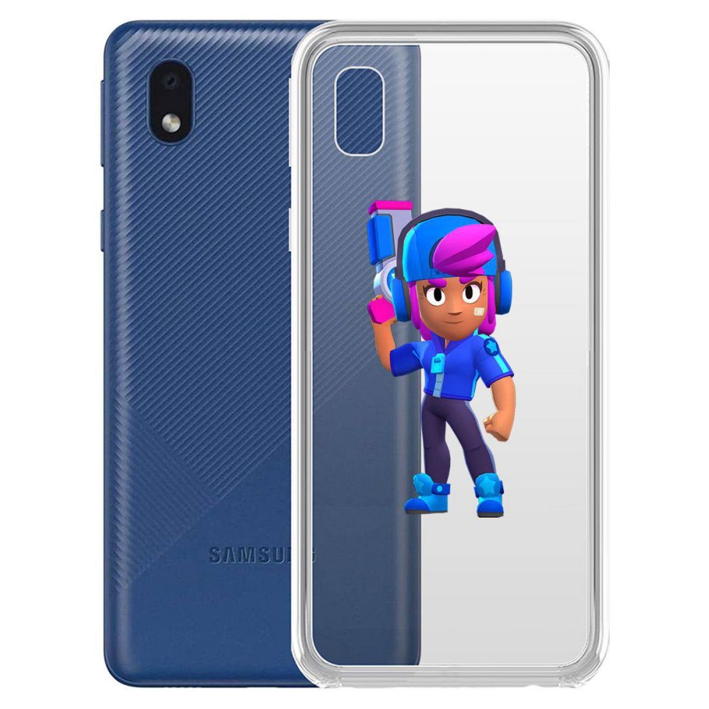

Чехол-накладка Brawl Stars-Звёздная Шелли для Samsung Galaxy A01 Core (A013)