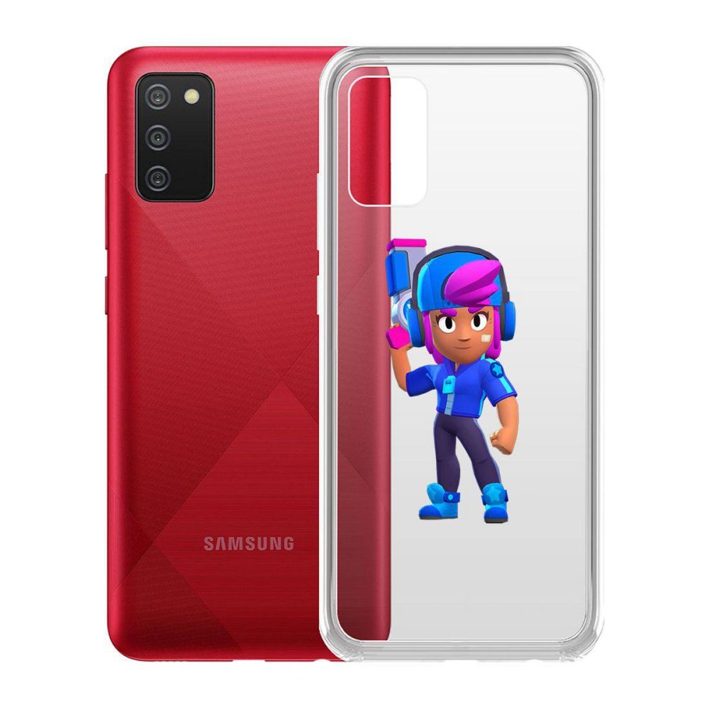 

Чехол-накладка Brawl Stars-Звёздная Шелли для Samsung Galaxy A02s (A025)