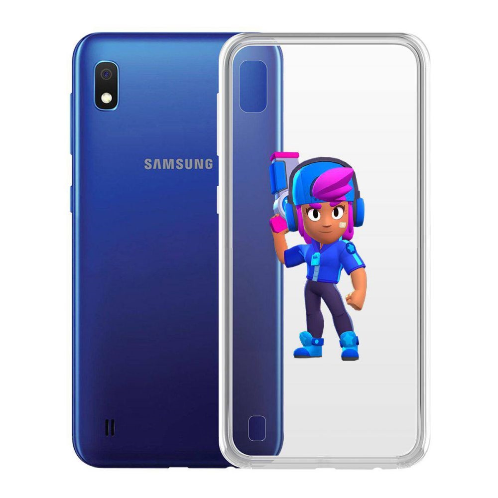 

Чехол-накладка Brawl Stars-Звёздная Шелли для Samsung Galaxy A10 (A105)