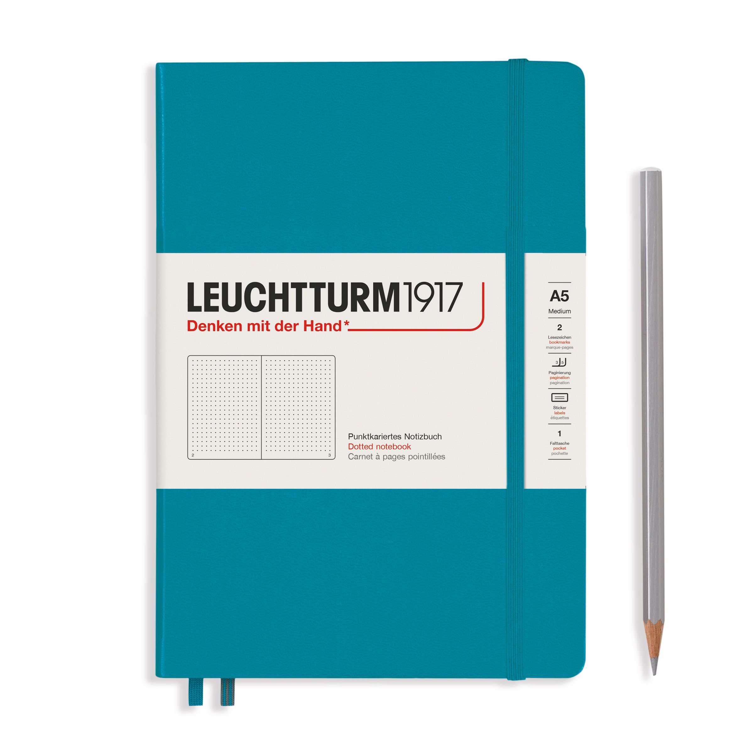 Записная книжка Leuchtturm1917 Medium Smooth Colors Notebook Ocean океанический синий А5