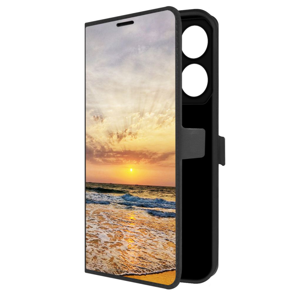 

Чехол-книжка Krutoff Eco Book для Tecno Pova 6 Neo Индия, Пляжи Гоа (черный)