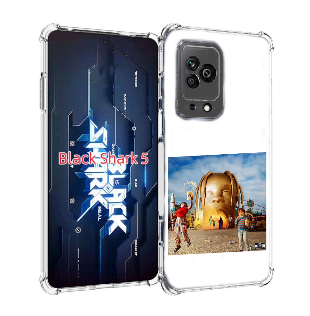 

Чехол MyPads Travis Scott - Astroworld для Xiaomi Black Shark 5, Прозрачный, Tocco