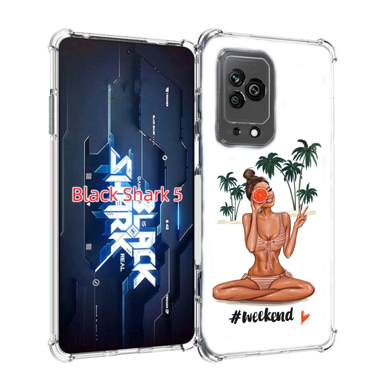 

Чехол MyPads Weekend для Xiaomi Black Shark 5, Прозрачный, Tocco