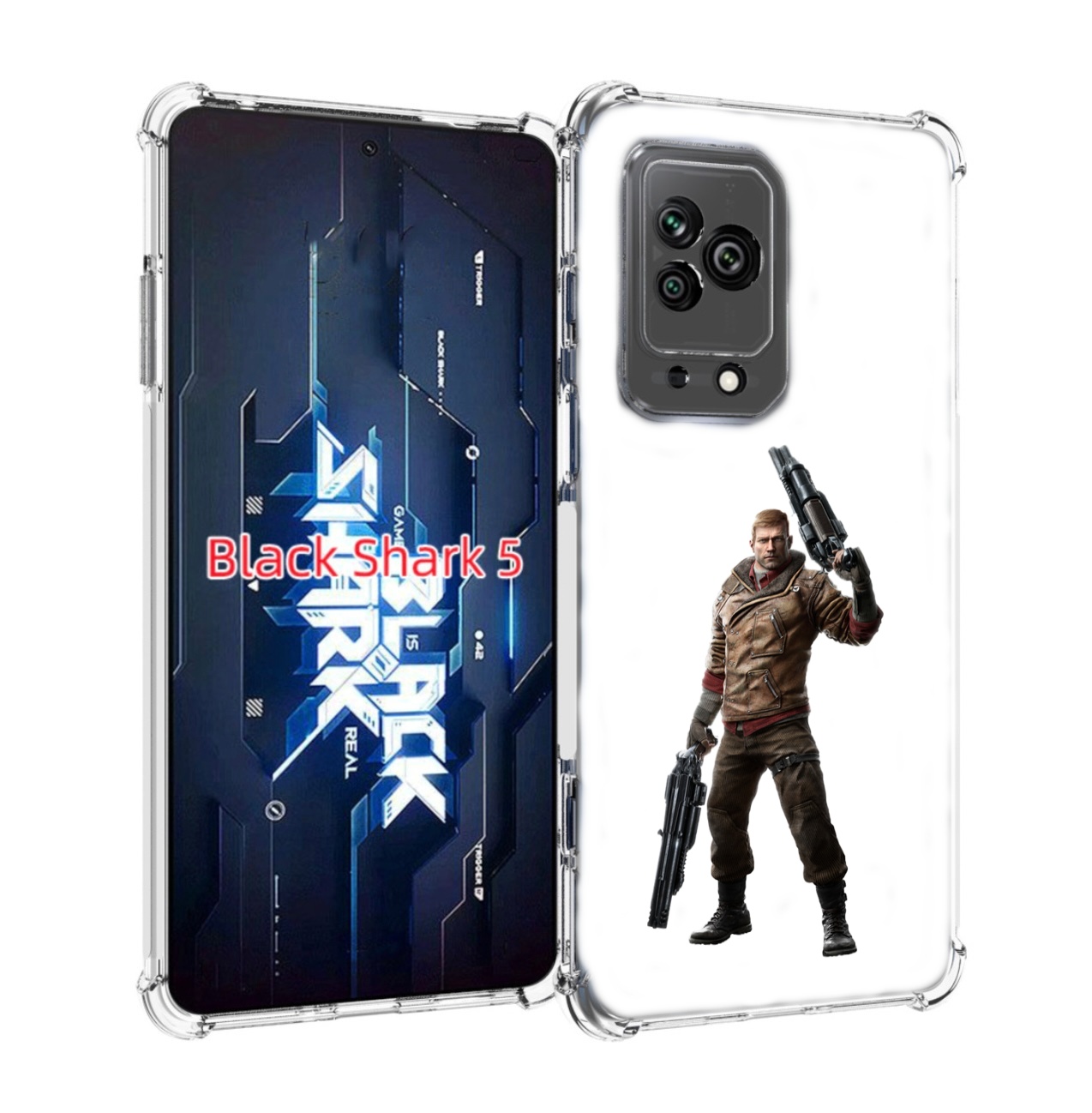 

Чехол MyPads Wolfenstein для Xiaomi Black Shark 5, Прозрачный, Tocco
