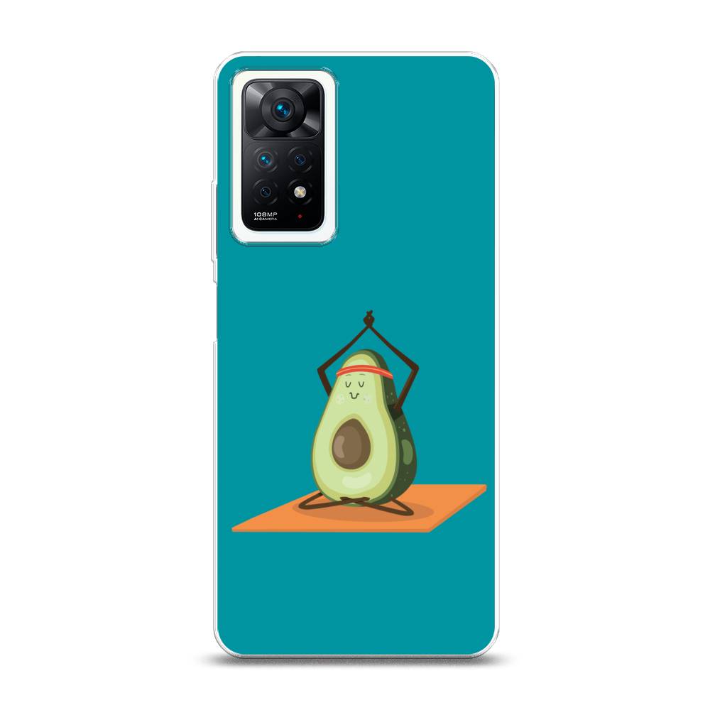 

Чехол на Xiaomi Redmi Note 11 Pro Plus 5G "Расслабься с авокадо", Голубой, 312150-6
