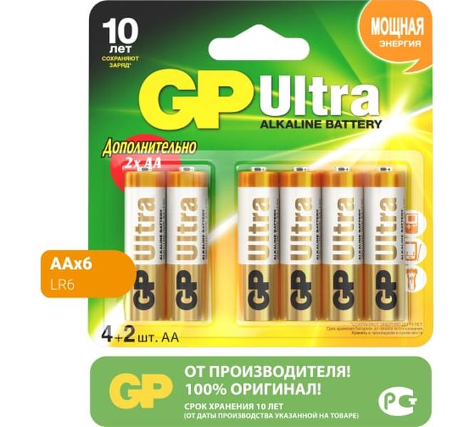 Батарейка Gp Ultra Alkaline 15Au-2Cr4 Aа GP BATTERIES GP 15AU-2CR4