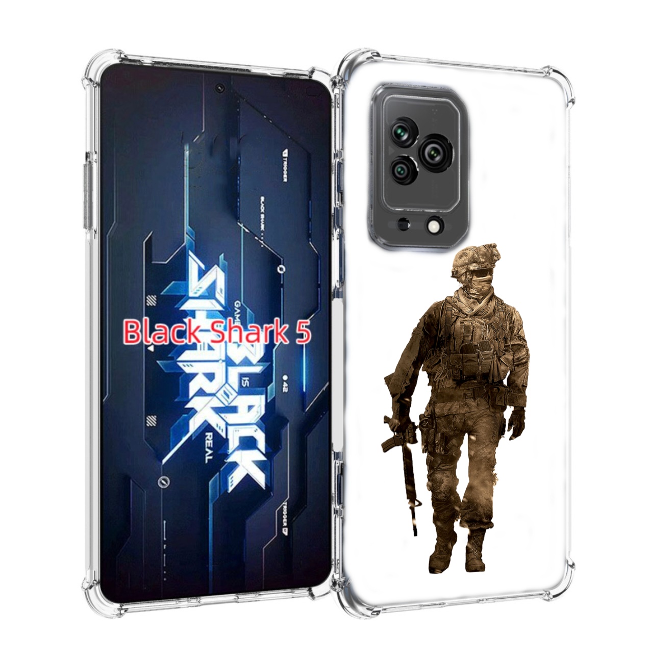 

Чехол MyPads call-of-duty мужской для Xiaomi Black Shark 5, Прозрачный, Tocco