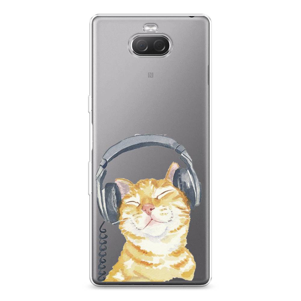 

Силиконовый чехол "Кот меломан" на Sony Xperia 10 Plus, Кот меломан