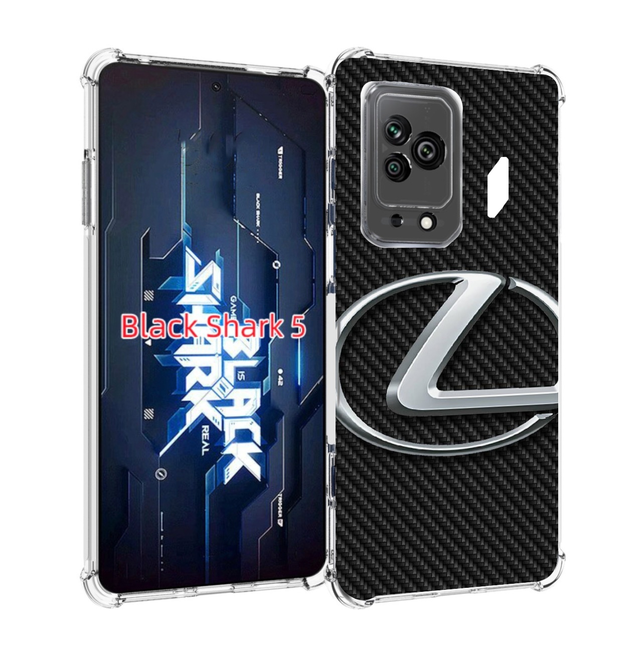 

Чехол MyPads lexus лексус 3 для Xiaomi Black Shark 5, Прозрачный, Tocco