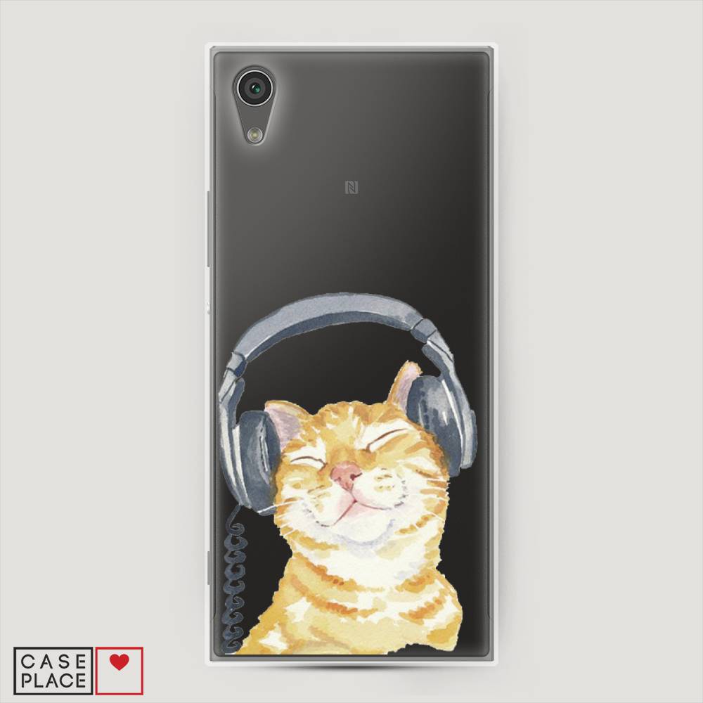 

Силиконовый чехол "Кот меломан" на Sony Xperia L1, Кот меломан